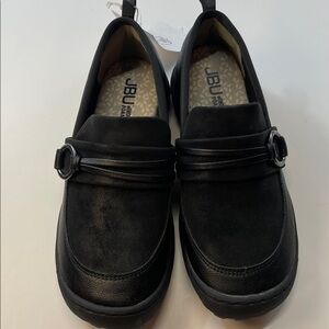 JBU by Jambu Black Slip-On Comfort Loafers Womens Shoes Memory Foam Sz 6